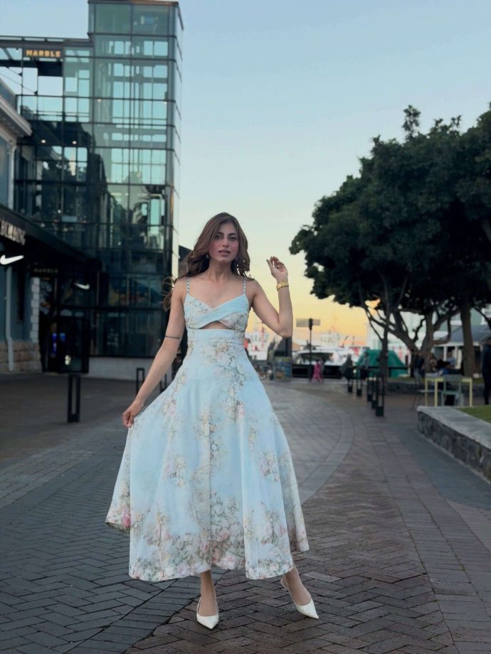 Farrhana Bhatt in a Dreamy Blue Floral Dress That Feels Straight Out of a Fairytale 1