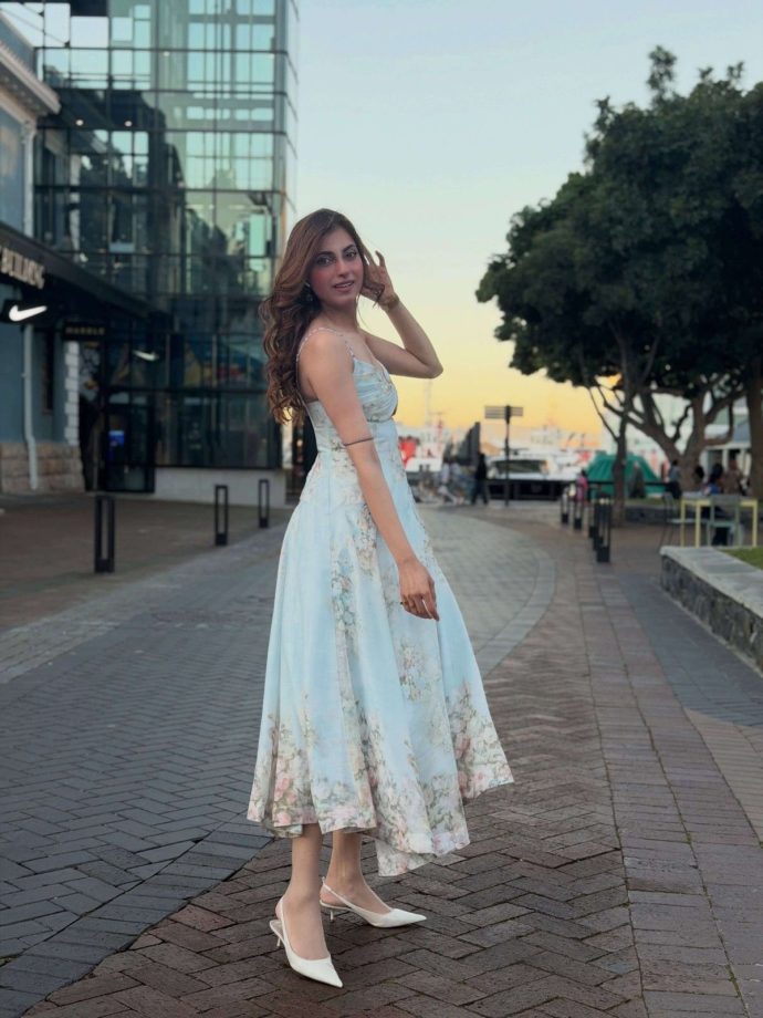 Farrhana Bhatt in a Dreamy Blue Floral Dress That Feels Straight Out of a Fairytale 1