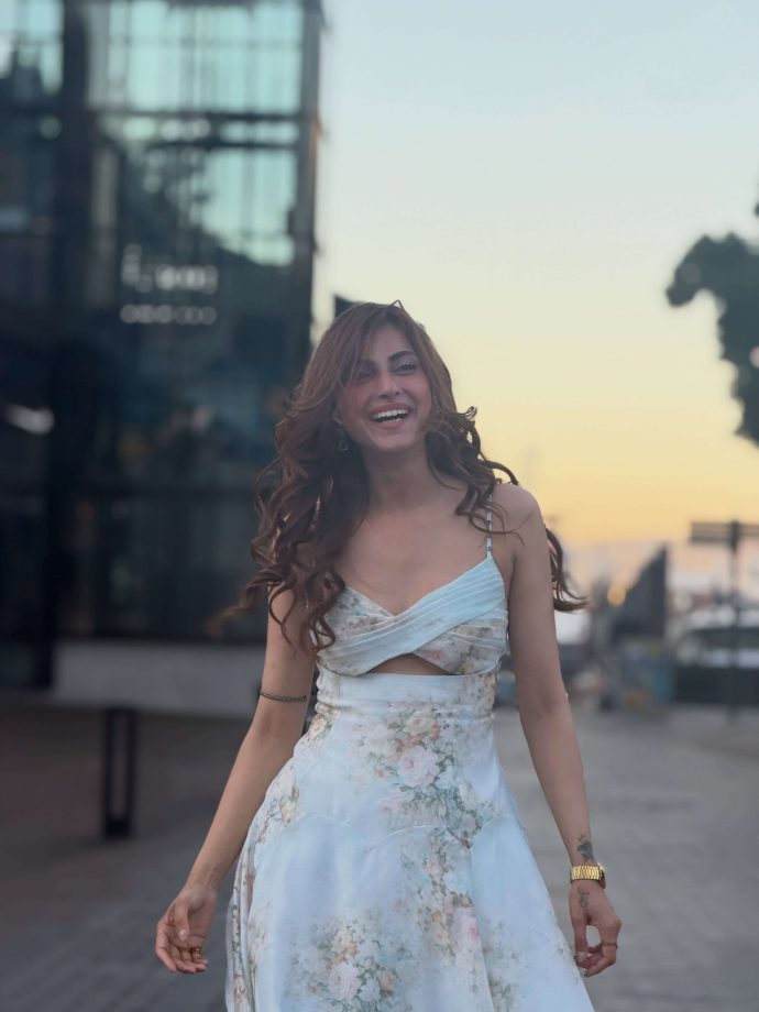 Farrhana Bhatt in a Dreamy Blue Floral Dress That Feels Straight Out of a Fairytale 1