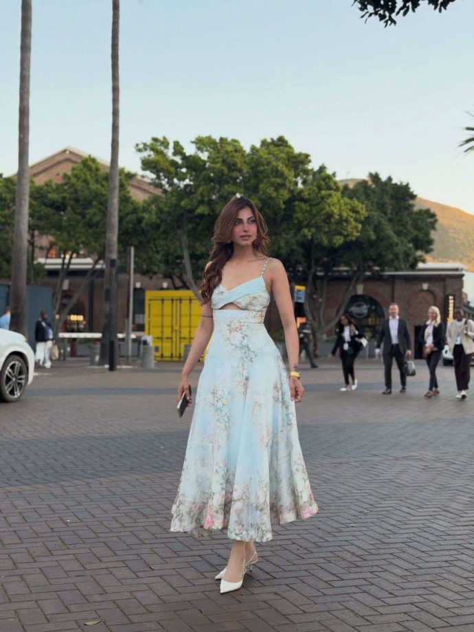 Farrhana Bhatt in a Dreamy Blue Floral Dress That Feels Straight Out of a Fairytale 1