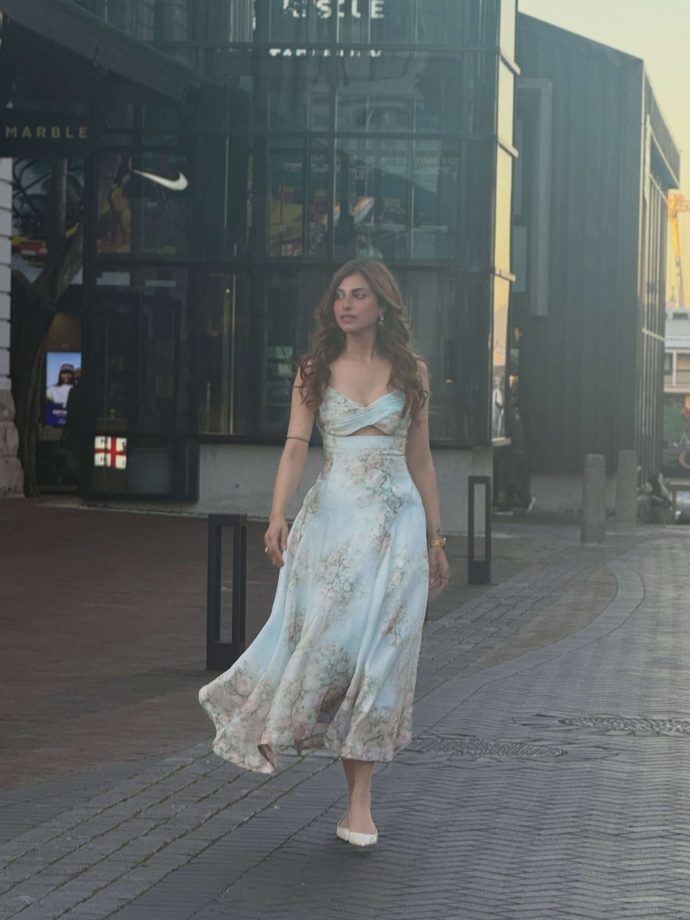 Farrhana Bhatt in a Dreamy Blue Floral Dress That Feels Straight Out of a Fairytale 1