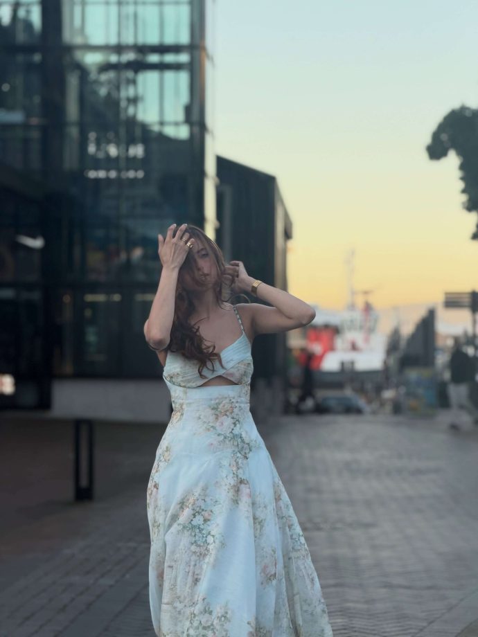 Farrhana Bhatt in a Dreamy Blue Floral Dress That Feels Straight Out of a Fairytale 1