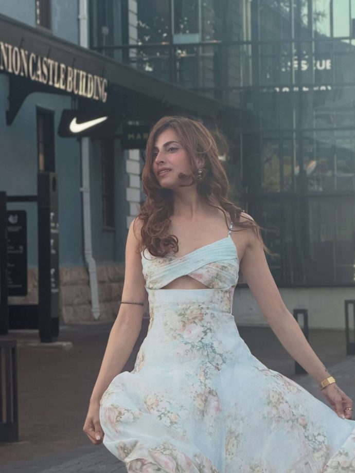 Farrhana Bhatt in a Dreamy Blue Floral Dress That Feels Straight Out of a Fairytale 1