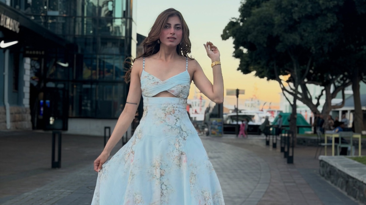 Farrhana Bhatt in a Dreamy Blue Floral Dress That Feels Straight Out of a Fairytale 1