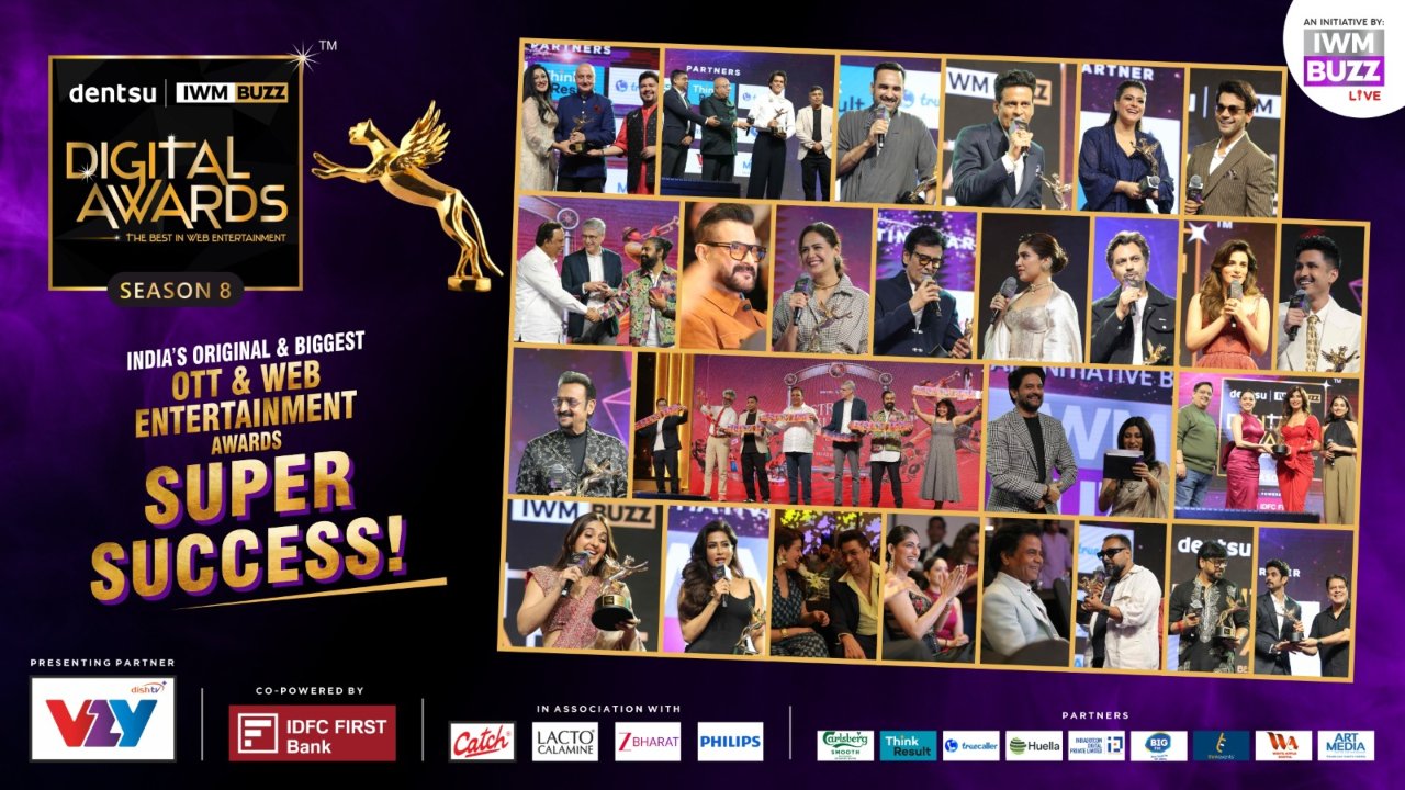 Glamour & Grandeur: Deserving talent wins big at VZY Presents Dentsu-IWMBuzz Digital Awards Season 8, India’s Biggest OTT & Web Entertainment Awards. 1