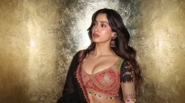 Janhvi Kapoor Rocks Designer Black Lehenga, Embroidered Choli