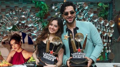 Jasmin Bhasin Goes All Cheers For Aly Goni As He & Jannat Zubair Lift Laughter Chefs S3 Trophy—Take A Look