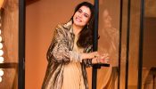 Kajol Elevates Minimal Glam in a Beige Draped Dress and Metallic Jacket