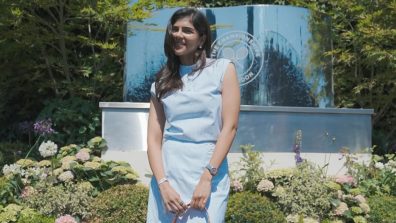 Kalyani Priyadarshan Summer Style in a Dreamy Powder Blue Dress at Wimbledon