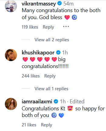 Karishma Tanna–Varun Bangera Welcome Baby Boy On Guru Purnima, Vikrant Massey, Dia Mirza & Others React 1