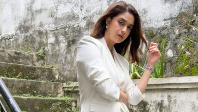 Keerthy Suresh Rocks Sophisticated White Suit Style