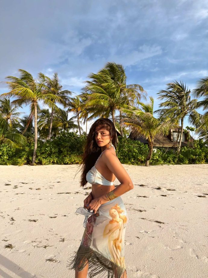 Malavika Mohanan Serves Beach Glam in a Chic Bikini and Sheer Sarong 1