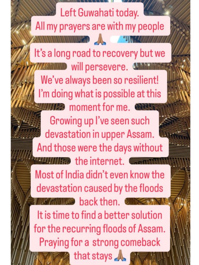 Milind Soman's Wife Ankita Konwar Opens Up On Assam Flood As She Leaves Guwahati 1