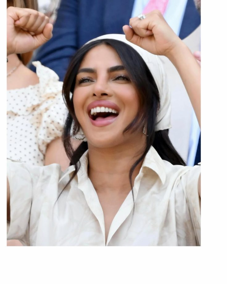 Priyanka Chopra Jonas' Rolex Adds a Luxe Touch to Wimbledon Look 1