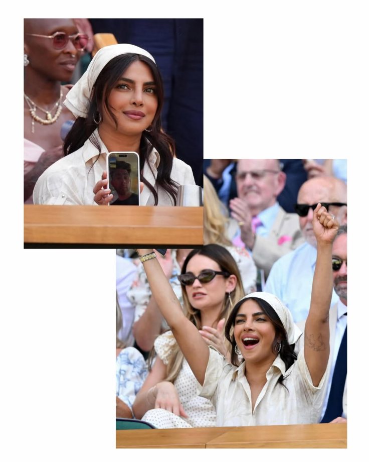 Priyanka Chopra Jonas' Rolex Adds a Luxe Touch to Wimbledon Look 1