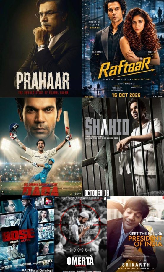 Rajkummar Rao Quietly Sets a Rare Bollywood Record With Seven Biopics 1