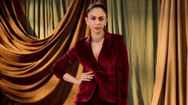 Rakul Preet Singh Burgundy Velvet Look Turns Heads