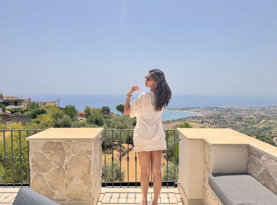 Saiee Manjrekar Stuns White Mini Dress Summer Look 1