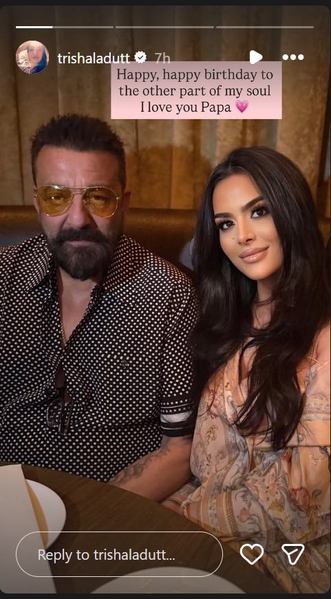 Sanjay Dutt Turns 67: Trishala, Shahraan And Iqra Shower Their Father With Sweet Notes—Check Out 1