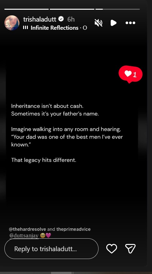 Sanjay Dutt Turns 67: Trishala, Shahraan And Iqra Shower Their Father With Sweet Notes—Check Out 1