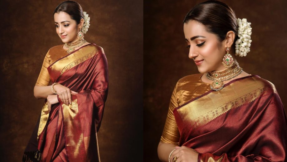 Sobhita Dhulipala to Trisha Krishnan: South Cinema's Leading Ladies Turn Sarees Into Style Statements 1