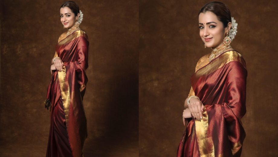 Sobhita Dhulipala to Trisha Krishnan: South Cinema's Leading Ladies Turn Sarees Into Style Statements 1