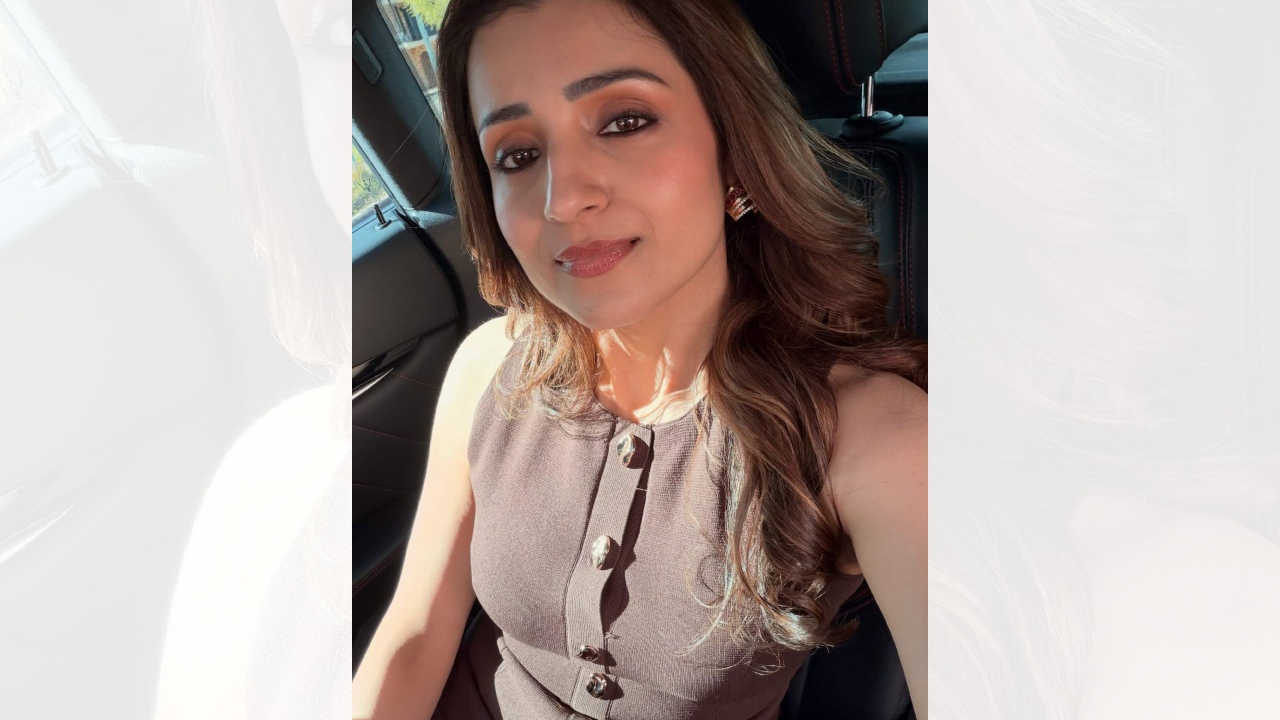 Trisha Krishnan Masters Power Dressing Chic Chocolate Brown Co-ord 1