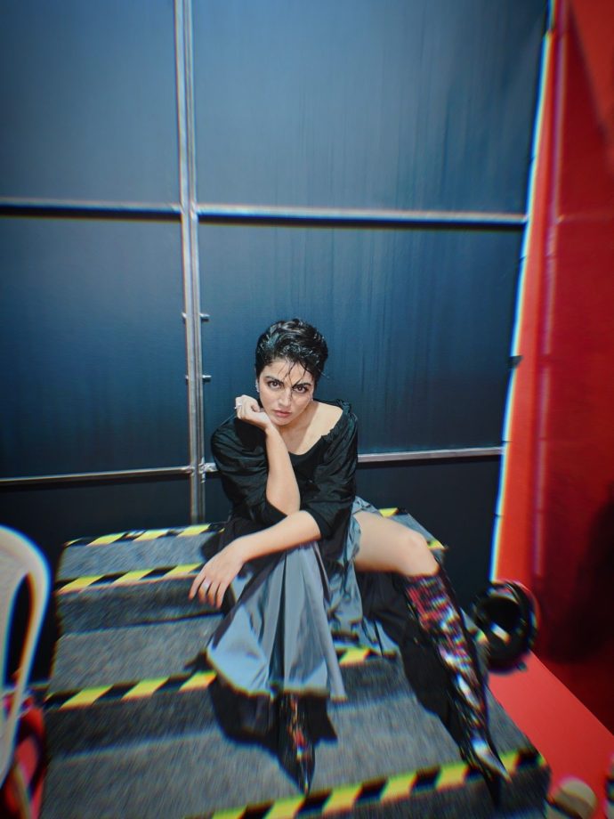 Wamiqa Gabbi Edgy Draped Skirt Look 1