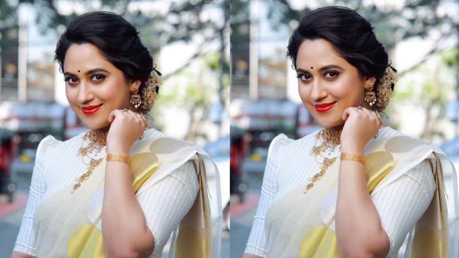 4 Kasavu Saree Looks by Miya George for Your Onam Wardrobe 1