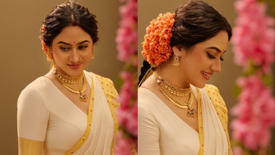4 Kasavu Saree Looks by Miya George for Your Onam Wardrobe 1