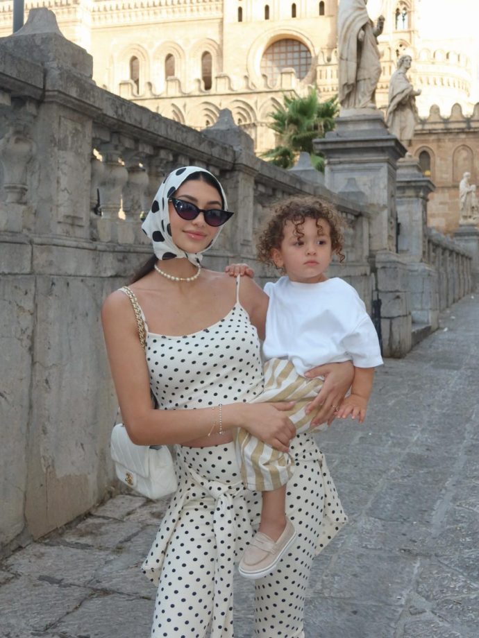 Ananya Panday’s Cousin Alanna Panday Flaunts Pregnancy Glow: Polka-Dot Dress 1