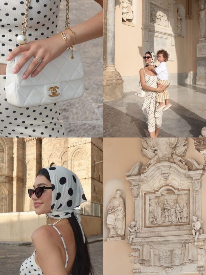 Ananya Panday’s Cousin Alanna Panday Flaunts Pregnancy Glow: Polka-Dot Dress 1