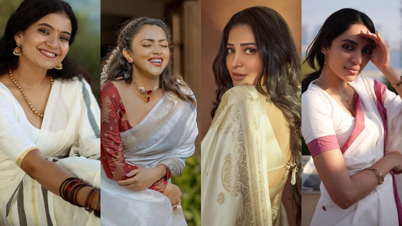 Anna Ben, Amala Paul, Shruti Haasan, Sobhita Dhulipala Serve 4 Stunning Kasavu White Saree Looks 1