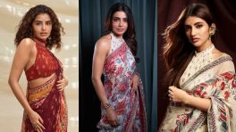 Anupama Parameswaran, Samantha Ruth Prabhu and Sreeleela: Floral Saree With Halter-Neck Blouses