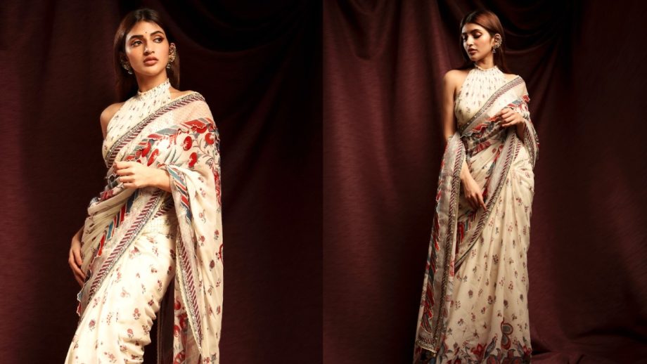 Anupama Parameswaran, Samantha Ruth Prabhu and Sreeleela: Floral Saree With Halter-Neck Blouses 1