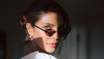 Priyanka Chopra Turns Heads in Rich Burgundy Ruched Gown