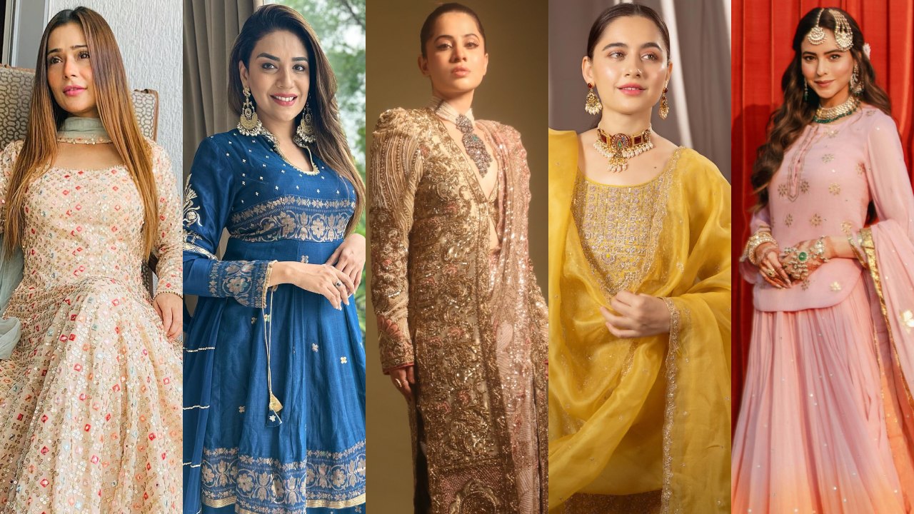 Eid 2026: Ethnic Suit Inspiration From Aamna Sharif, Sanjeeda Shaikh, Anjuum Faakih, Uorfi Javed and Sara Khan 1