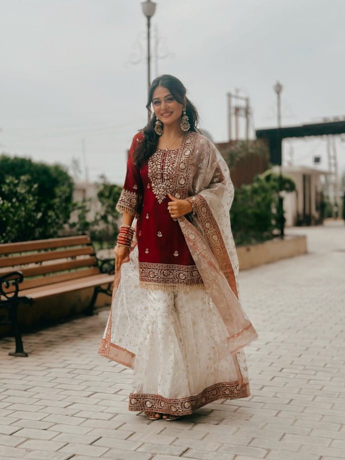 Eid 2026: Ethnic Suit Inspiration From Falaq Naaz, Jannat Zubair, Sumbul Touqeer and Gauahar Khan 1