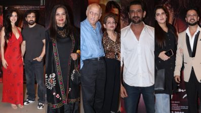 Emraan Hashmi, Disha Patani, Puran Gabbi, Vishesh Bhatt and the entire team of Awarapan 2 come together for a star-studded premiere!