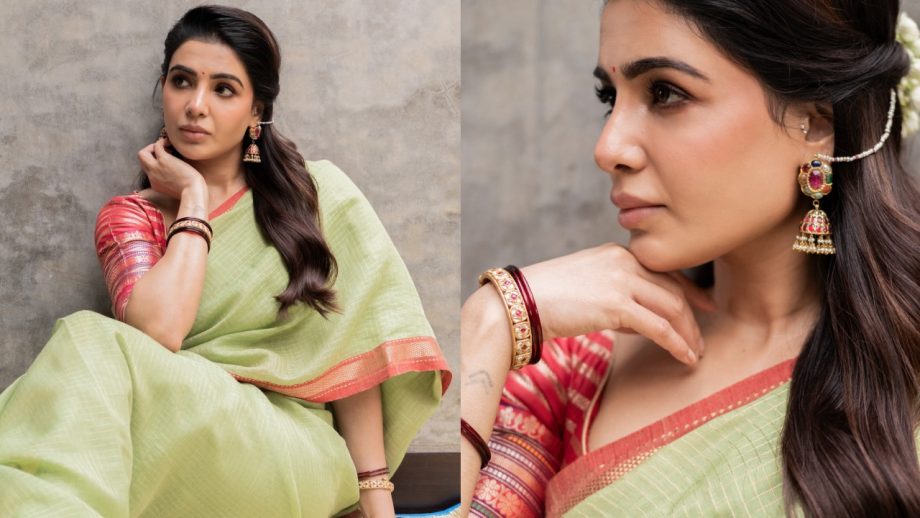 Green Color Independence Day Look Inspo: Pooja Hegde, Keerthy Suresh, Anupama Parameswaran, Samantha Ruth Prabhu 1