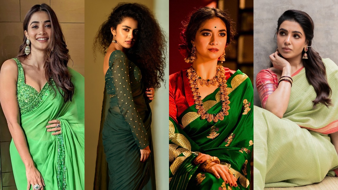 Green Color Independence Day Look Inspo: Pooja Hegde, Keerthy Suresh, Anupama Parameswaran, Samantha Ruth Prabhu 1