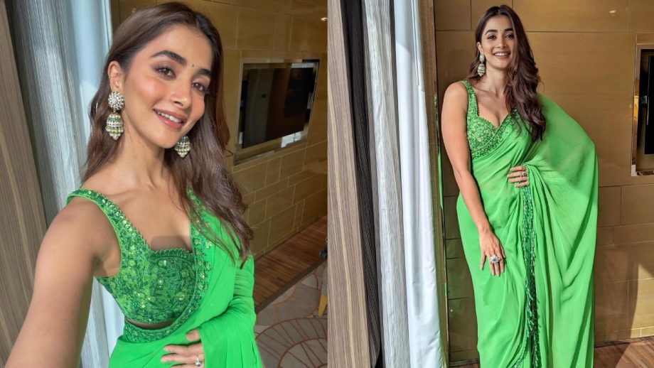 Green Color Independence Day Look Inspo: Pooja Hegde, Keerthy Suresh, Anupama Parameswaran, Samantha Ruth Prabhu 1