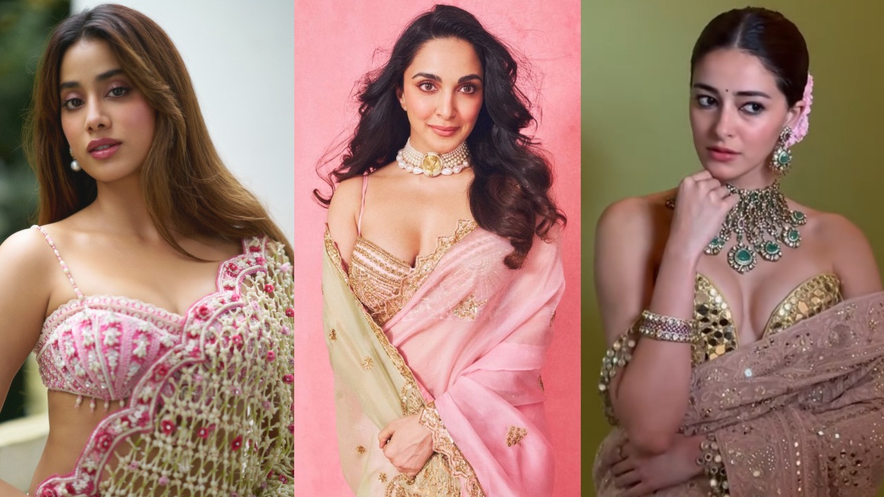 Janhvi Kapoor, Kiara Advani, Ananya Panday: Three Stylish Blouse Designs to Pair With Pink Saree 1
