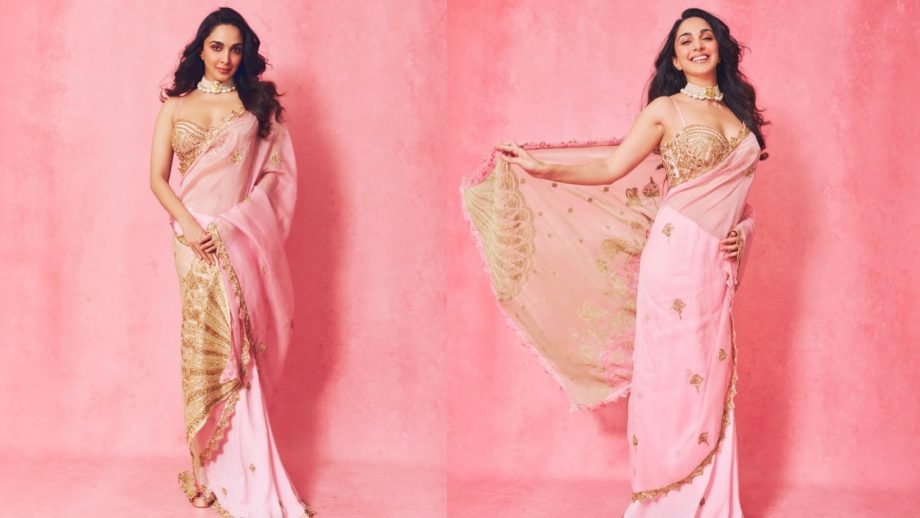 Janhvi Kapoor, Kiara Advani, Ananya Panday: Three Stylish Blouse Designs to Pair With Pink Saree 1