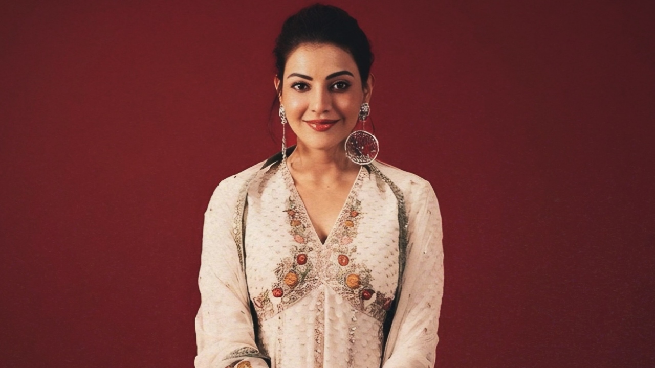 Kajal Aggarwal Radiates Timeless Grace in a White Anarkali 1