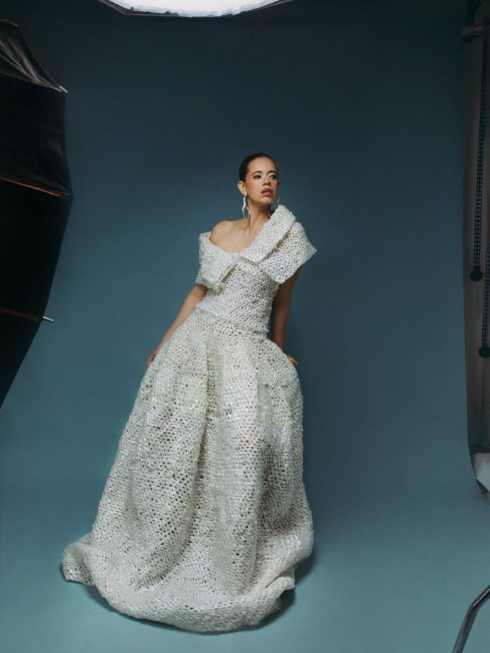 Kalki Koechlin’s Handwoven Polythene Dress Makes Plastic Fashion Look Extraordinary 1