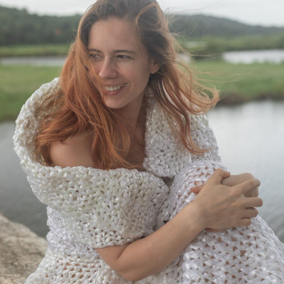 Kalki Koechlin’s Handwoven Polythene Dress Makes Plastic Fashion Look Extraordinary 1