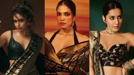 Keerthy Suresh, Malavika Mohanan, Raashii Khanna Slay Black Silk Saree Looks