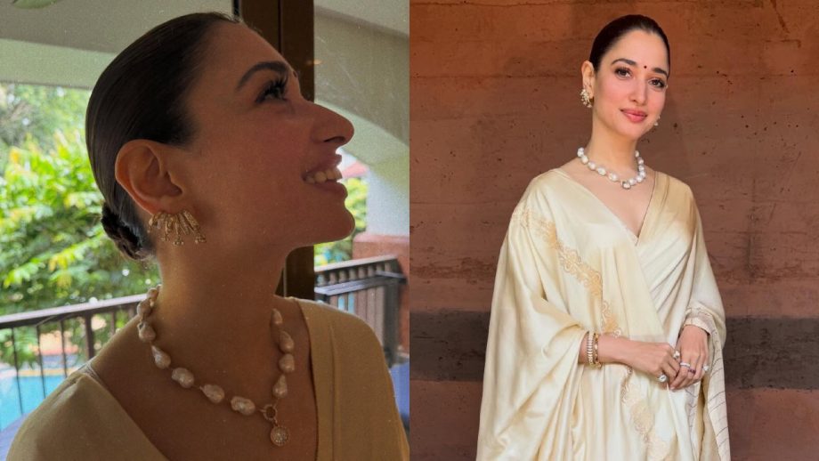 Keerthy Suresh To Tamannaah Bhatia—White Saree To Elevate The Auspicious Occasion Of Onam 1