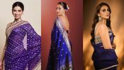 Khushi Kapoor, Ananya Panday, Huma Qureshi Prove Dark Blue Sarees Perfect Independence Day Looks